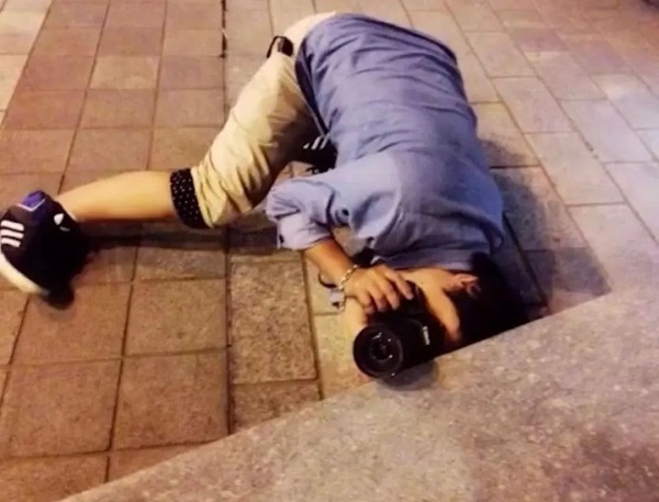 　　拍摄时的锅锅