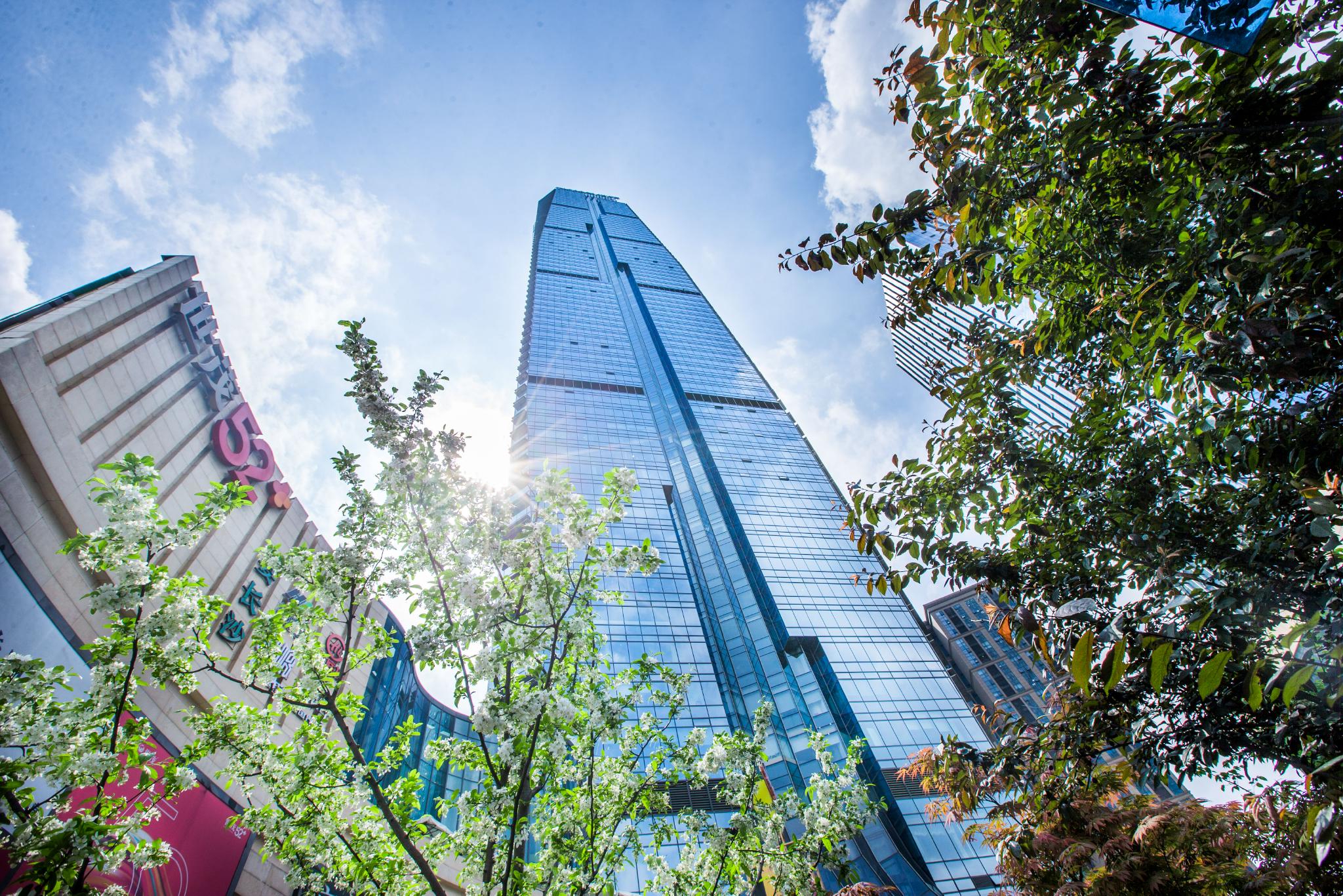 长沙世茂环球金融中心实景图