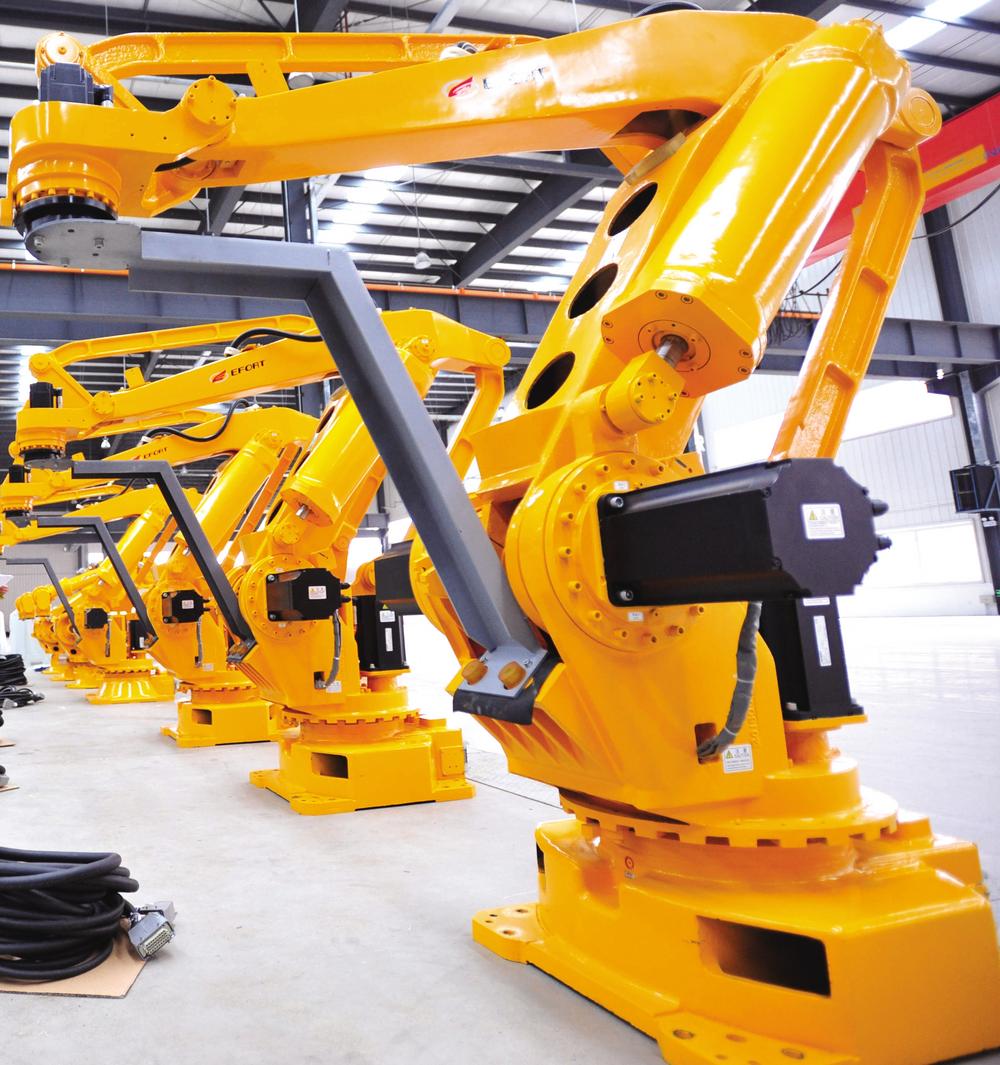 安徽埃夫特智能装备有限公司生产的工业机器人. 本报记者 程兆 摄