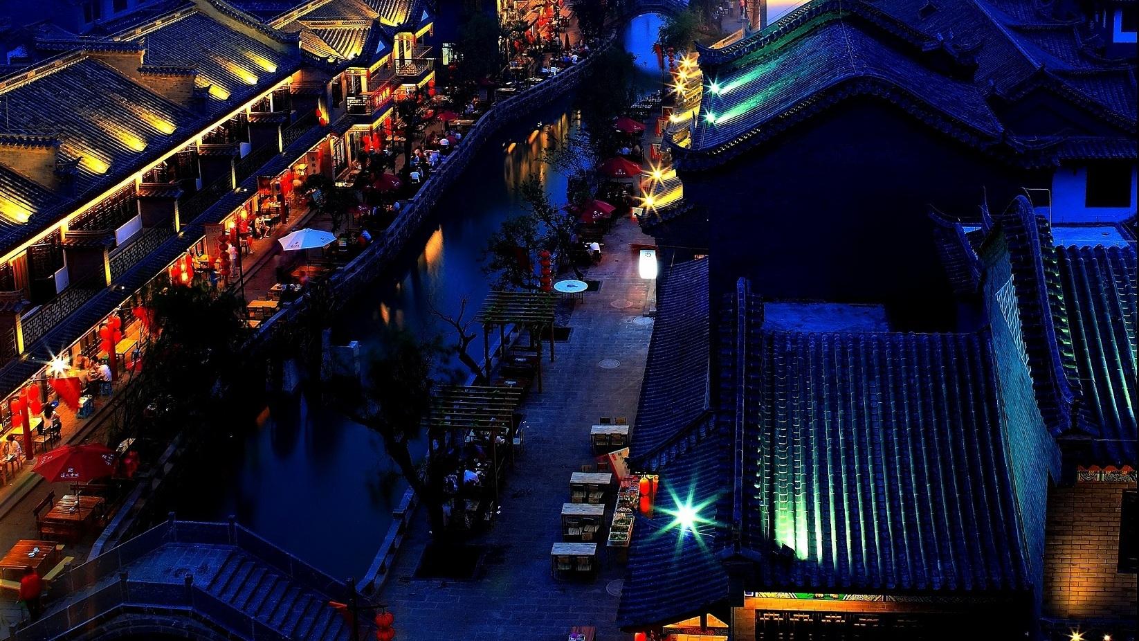 图说丨滦州古城夜景美|唐山市_新浪财经_新浪网