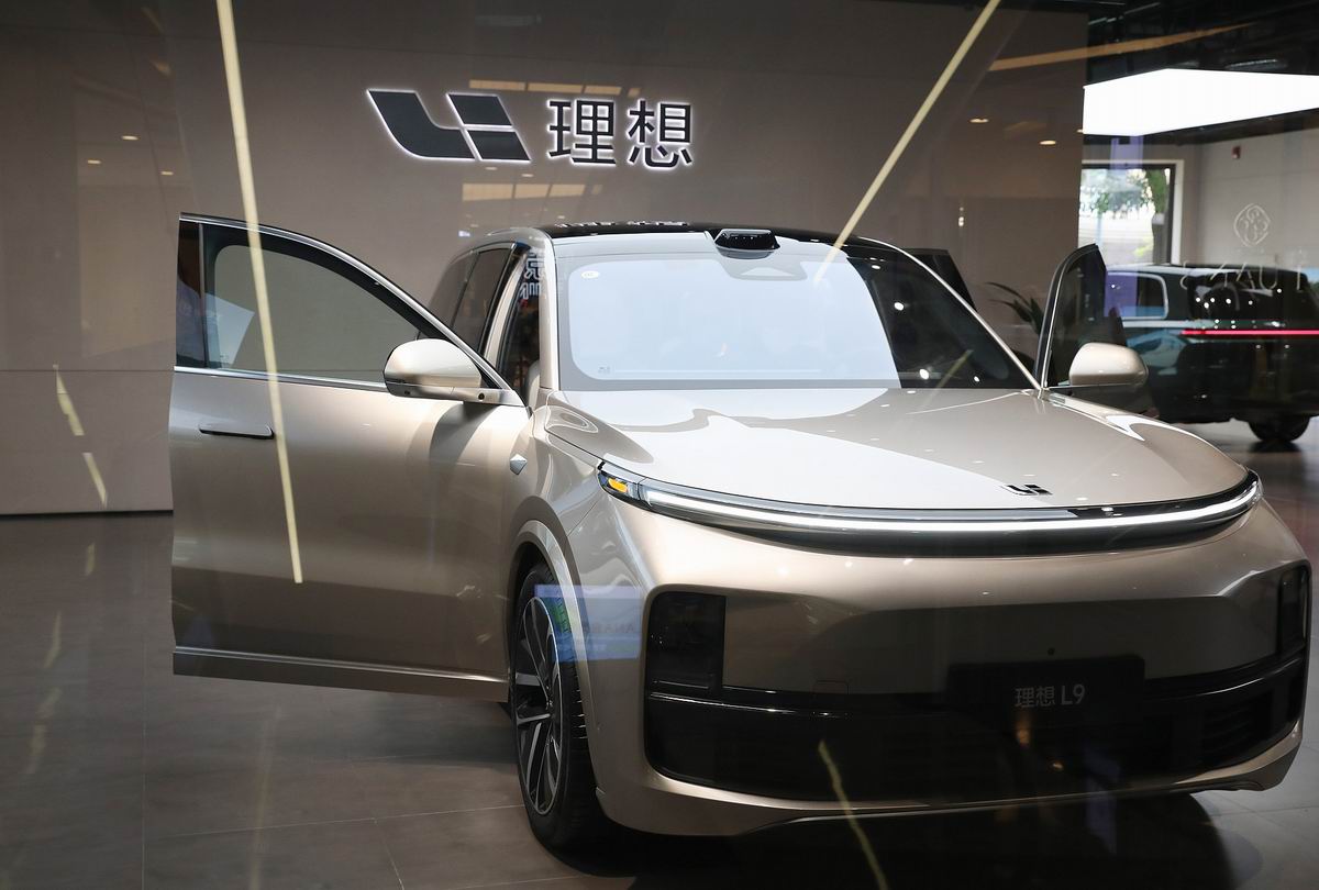 2022年7月25日，北京蓝色港湾理想电动汽车展示店。