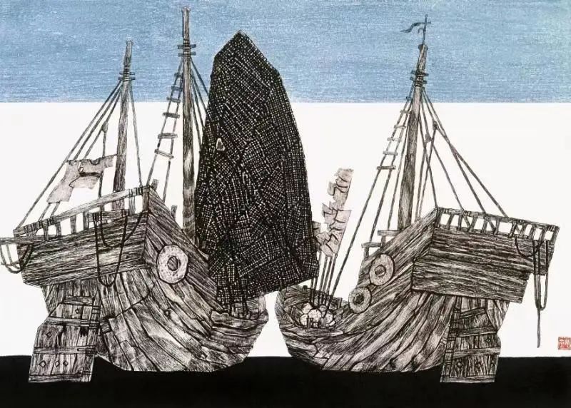 "湛江版画一直以强烈的生活气息,浓郁的地方特色和清新的艺术风格受到