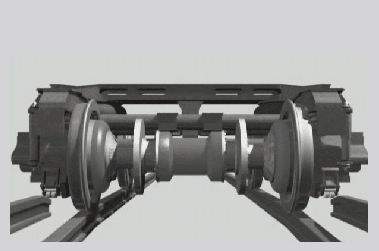 S120使用的BRAVA（可变宽度滚动转向架）系统（图：CAF）