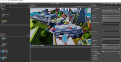 　　Cocos CreatorXR 编辑器界面预览