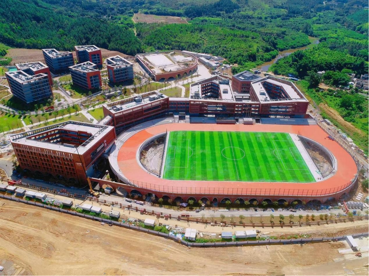 深圳市福海中学顺利交付开学,中建二局三公司承建校园"迎新"|中学