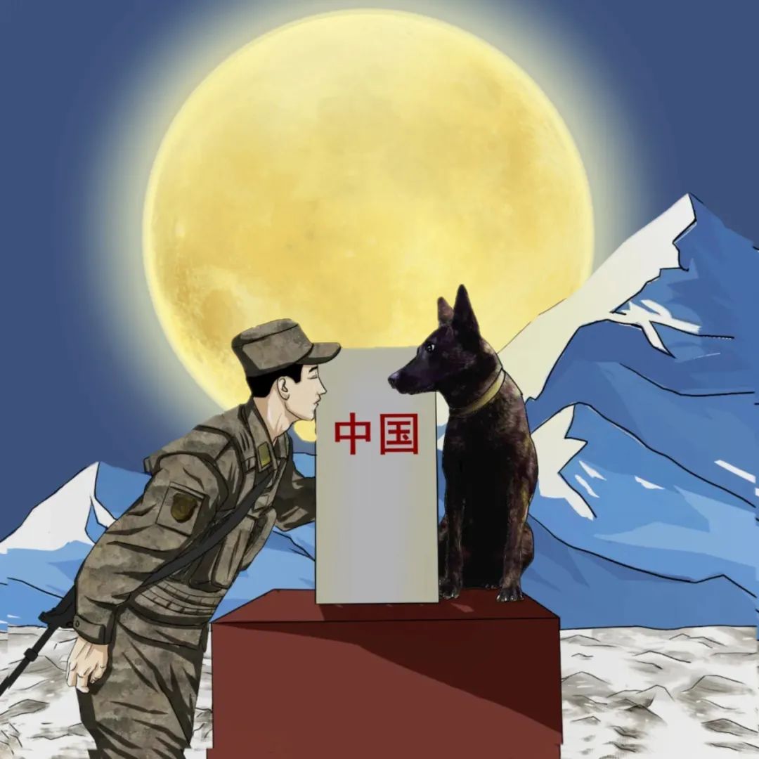 手绘军营中秋夜,一起来看看|中国_新浪财经_新浪网