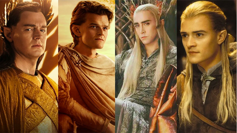 《力量之戒》与《指环王》电影版精灵角色选角对比