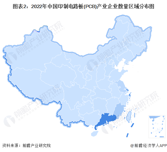 注：颜色越深，代表该省市企业数量越多。