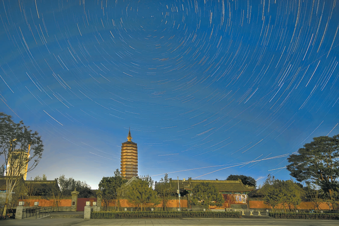 "我在三庙一塔拍到了星轨"|通州市_新浪财经_新浪网