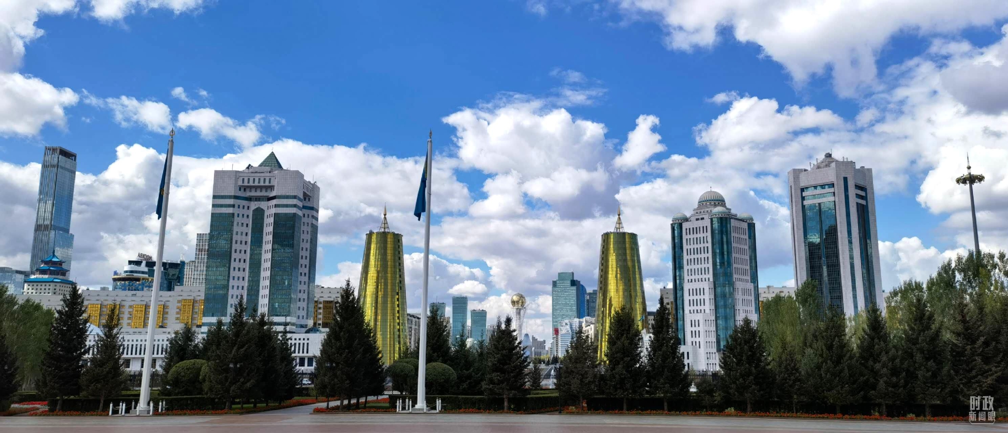△哈萨克斯坦首都。（总台央视记者舒贝拍摄）