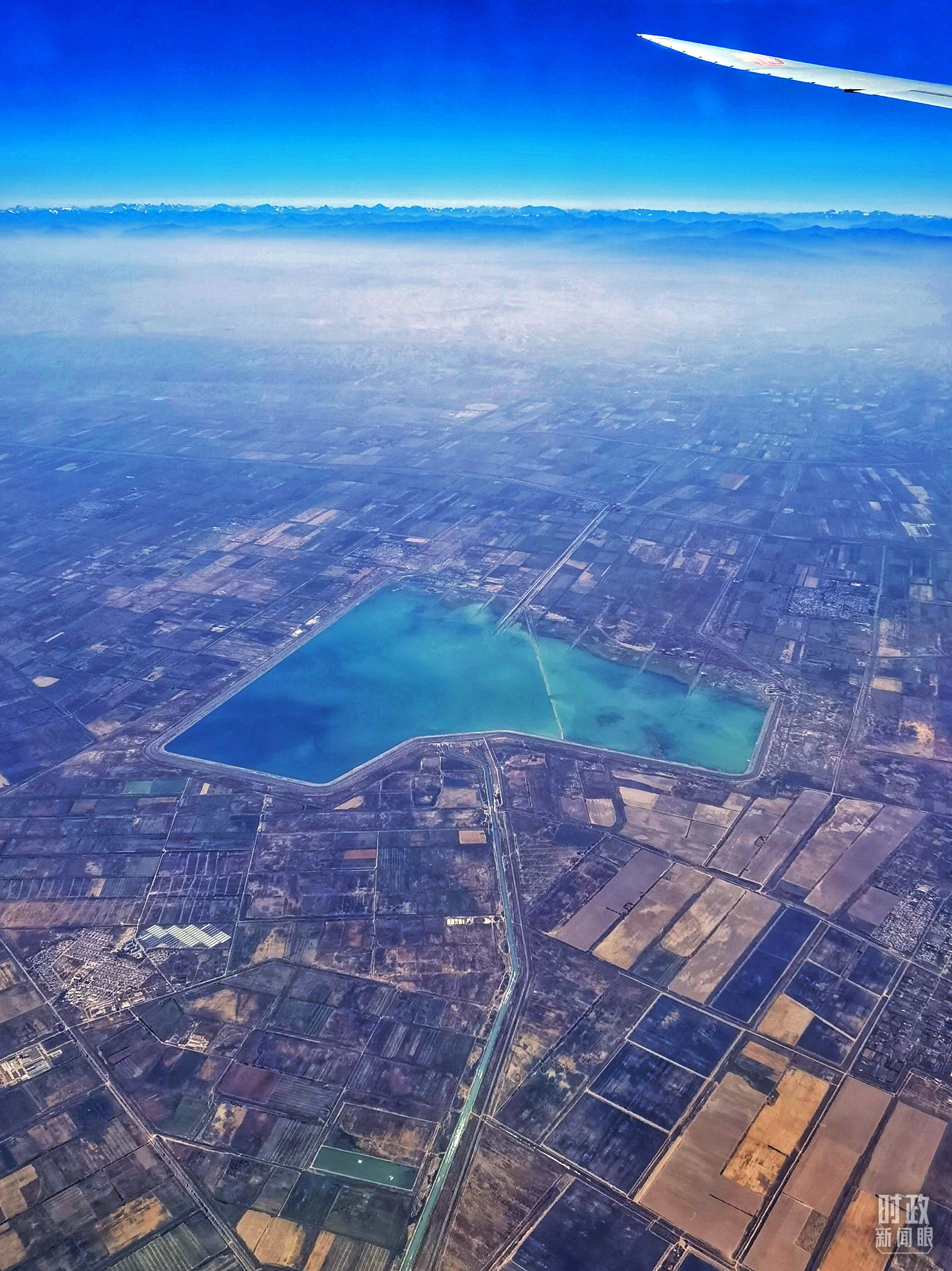 △俯瞰撒马尔罕。（总台国广记者李晋拍摄）