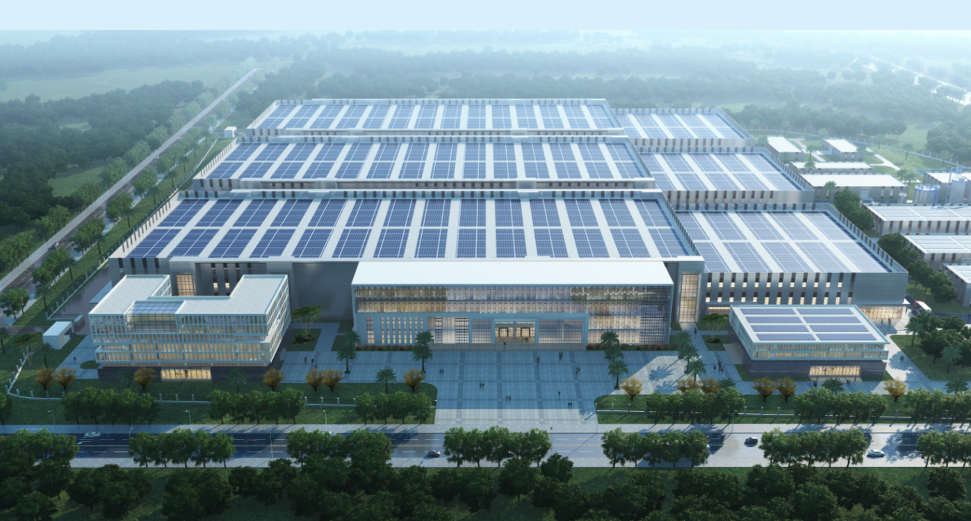 巨湾技研总部及生产基地效果图(图/广州日报·新花城记者:邱伟荣 摄)