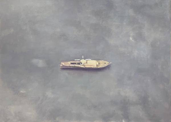 　　▲ 彭育松 《船》 140×100 cm 布面油画 2022
