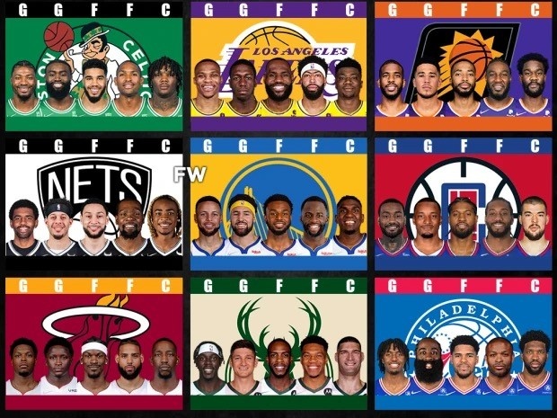 美媒评新赛季最佳首发阵容:勇士/篮网/快船/76人位列前4 湖人15_手机新浪网