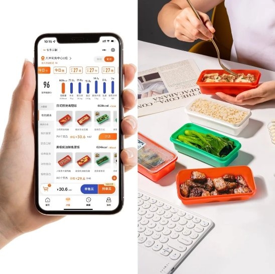 　　在维小饭用户不仅可以吃到标有营养数据的快餐，而且可以通过手机小程序为自己配置和管理营养数据