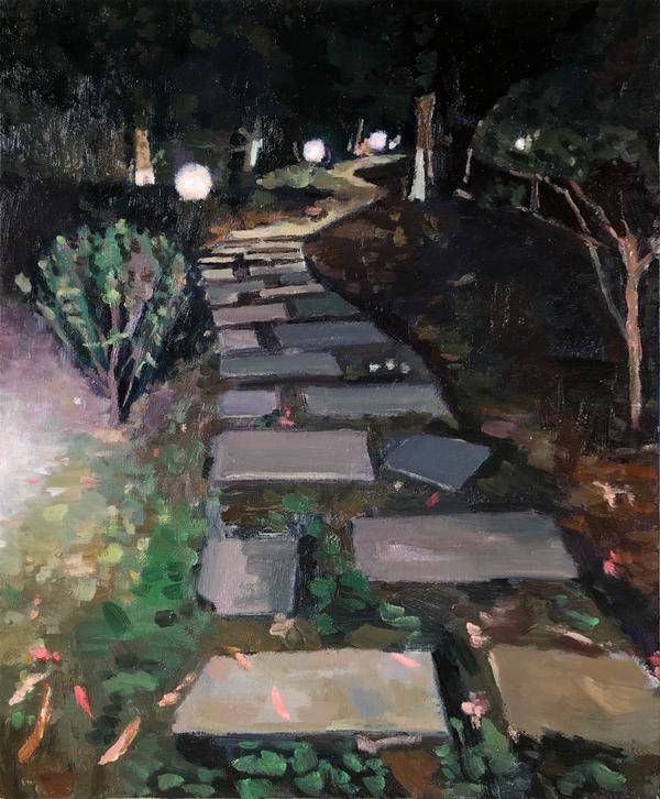 　　▲ 彭育松 《夜色》 50×60cm 布面油画 2020