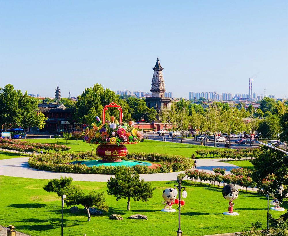 石家庄正定:秋色染古城 美景入画来|正定_新浪财经_新浪网