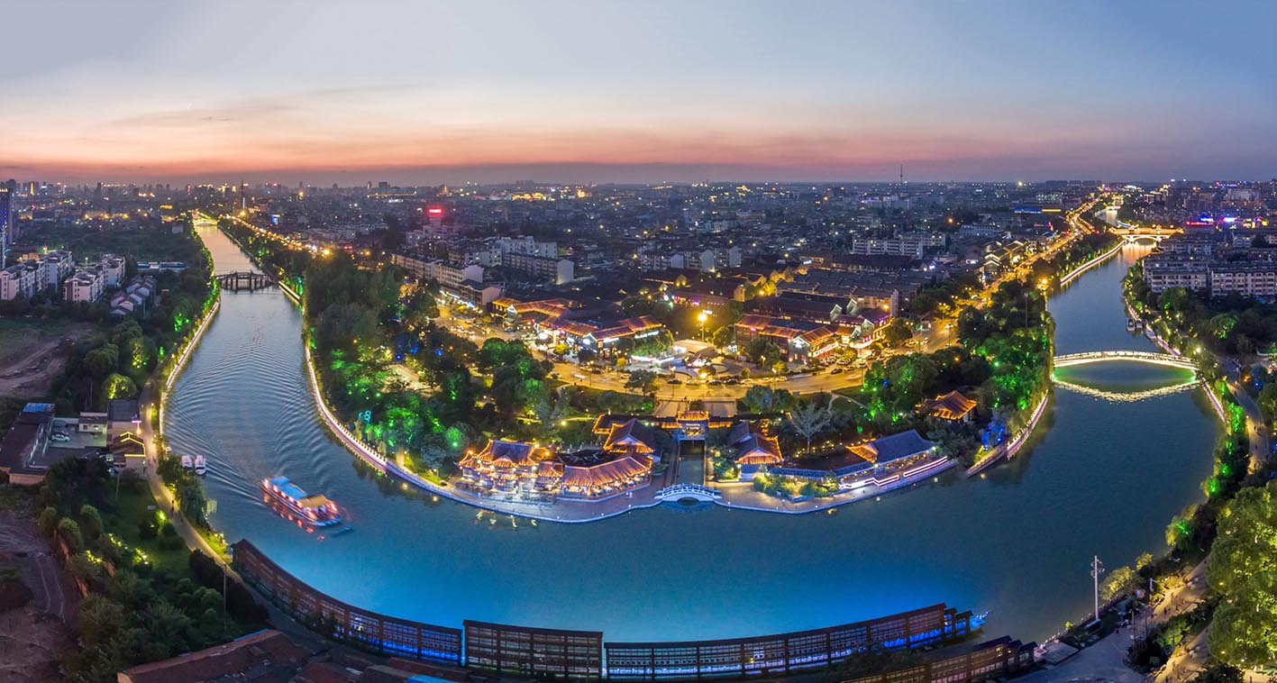 广陵区古运河夜色.资料图片