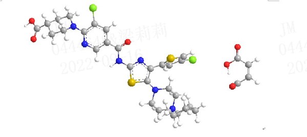 　　马来酸阿伐曲泊帕分子构象图