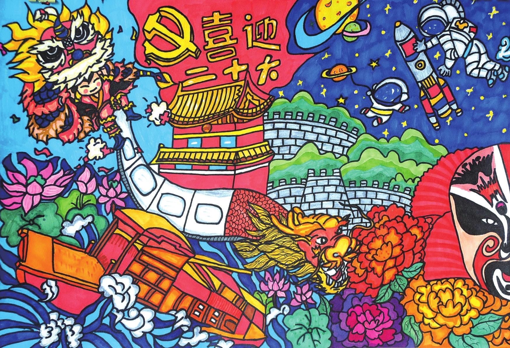 邯郸市"赵王酒业杯"中小学生书画大赛 部分获奖作品展示