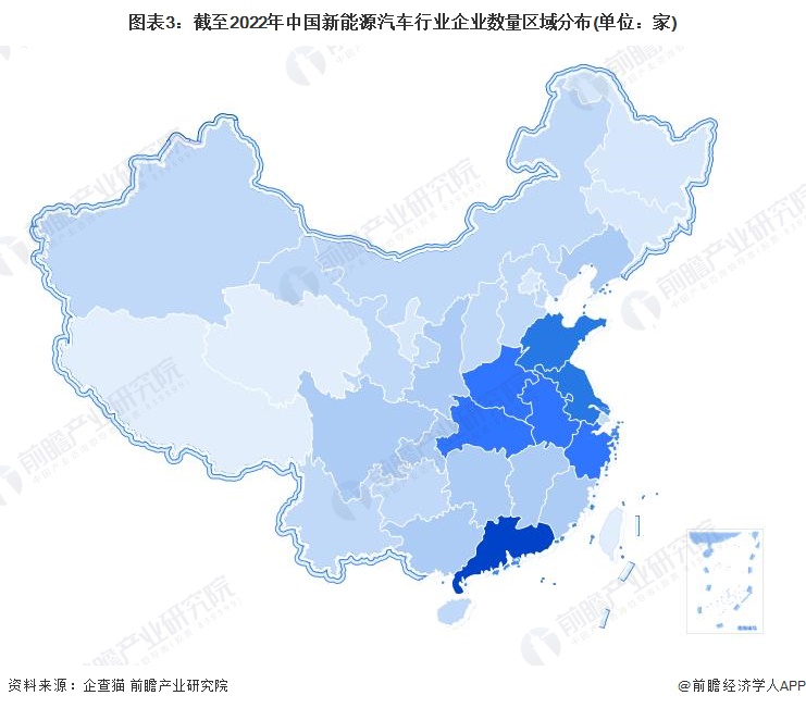 注：颜色越深代表企业数量越多;数据截至2022年9月14日。