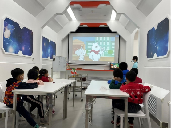 　　《环球美食之旅》食育课堂现场