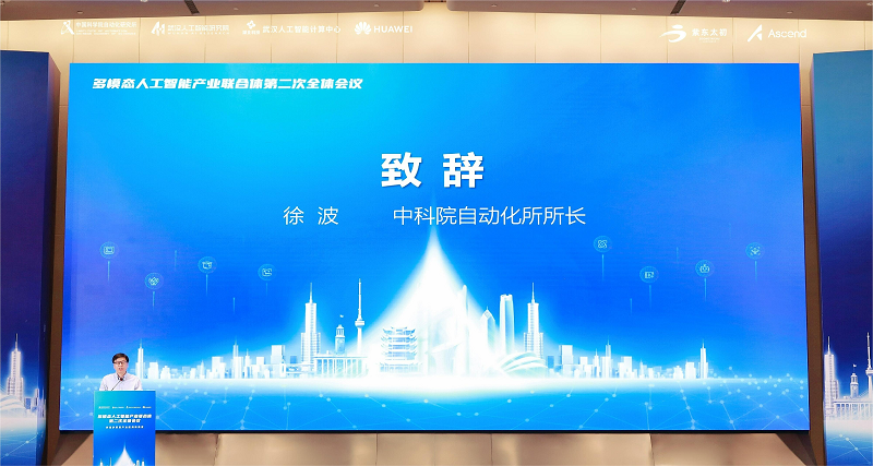 　　中科院自动化所所长徐波发表致辞