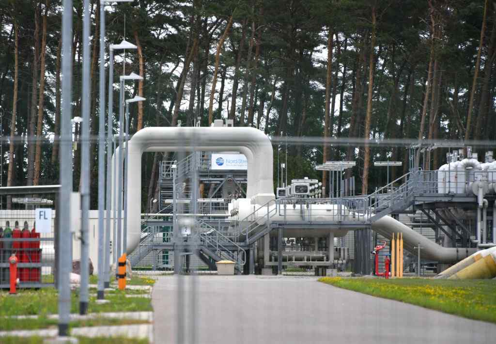 这是9月14日在德国卢布明拍摄的“北溪-1”天然气管道相关设施。（新华社记者任鹏飞摄）