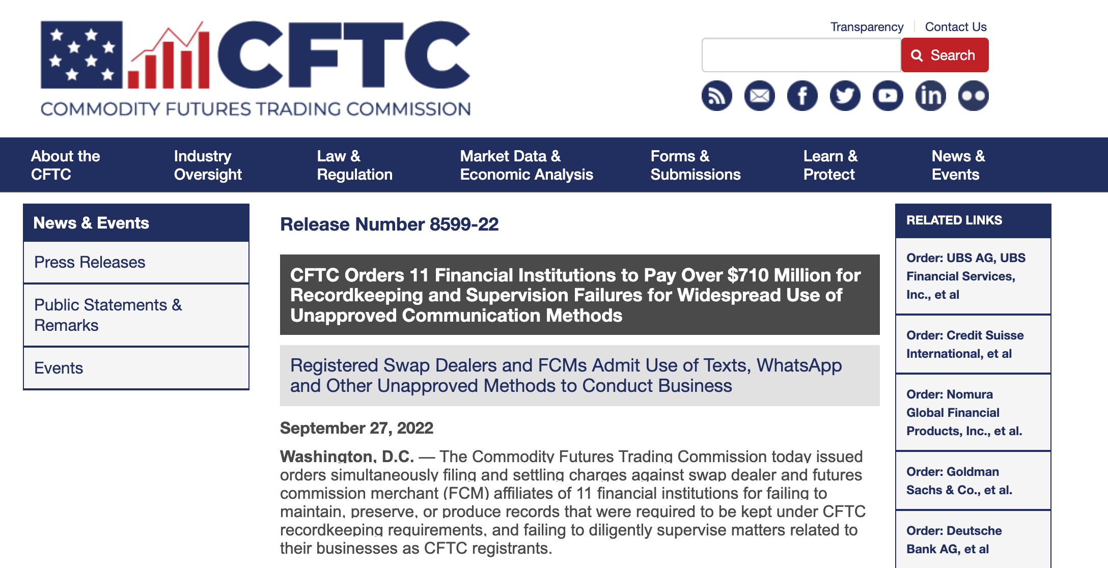 20亿美元！美国监管机构就银行员工通讯行为失当开出最高罚单