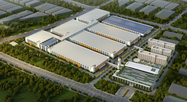 成都基地鸟瞰图2022年,成都基地投资建设二期工程(厂房d).