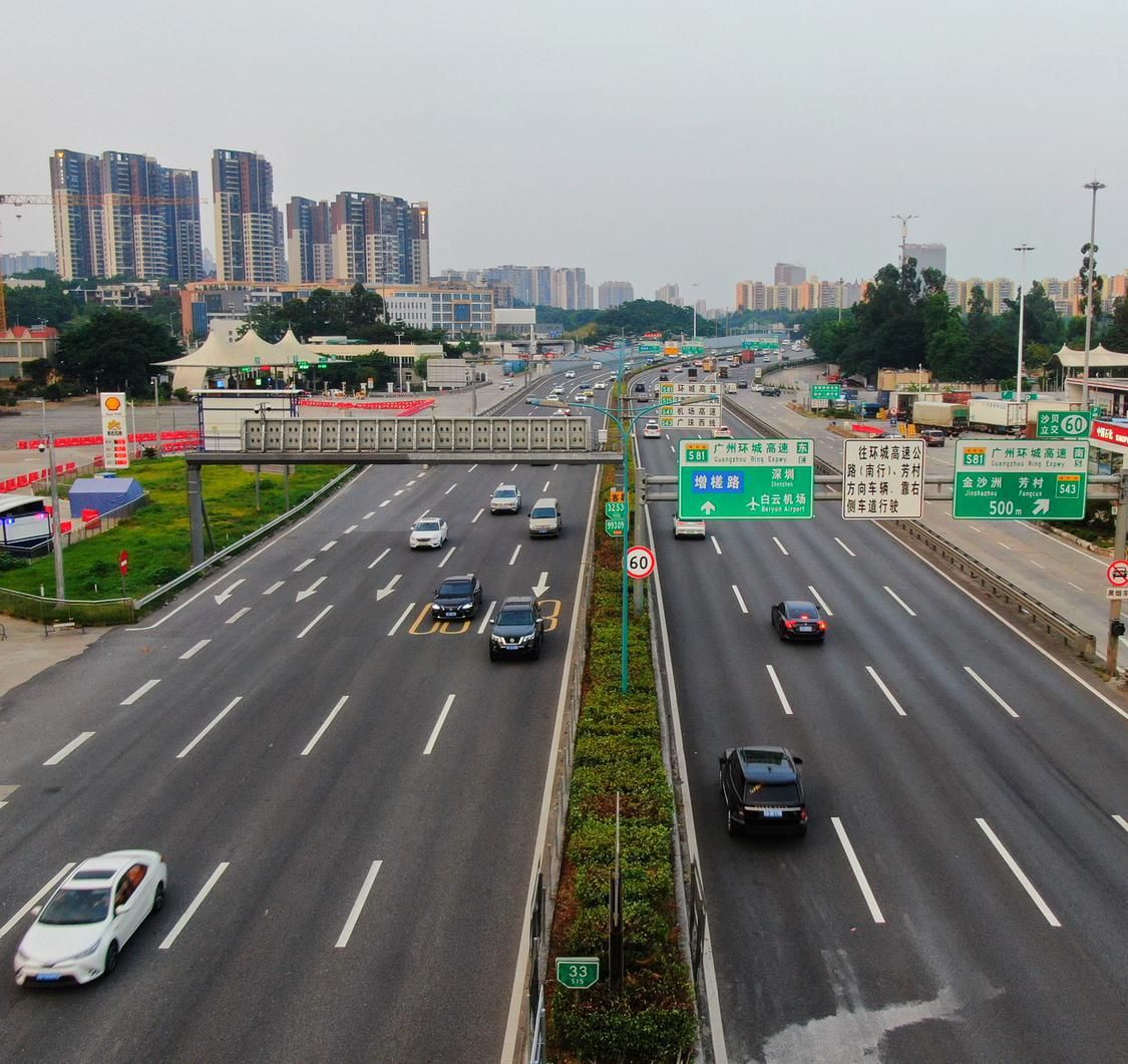 广佛高速横沙至北环高速沙贝段./通讯员 陈琪摄