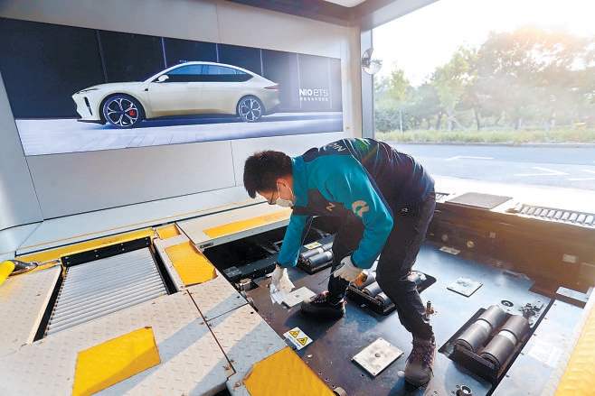 5分钟让电动车"满血复活"|换电站_新浪财经_新浪网