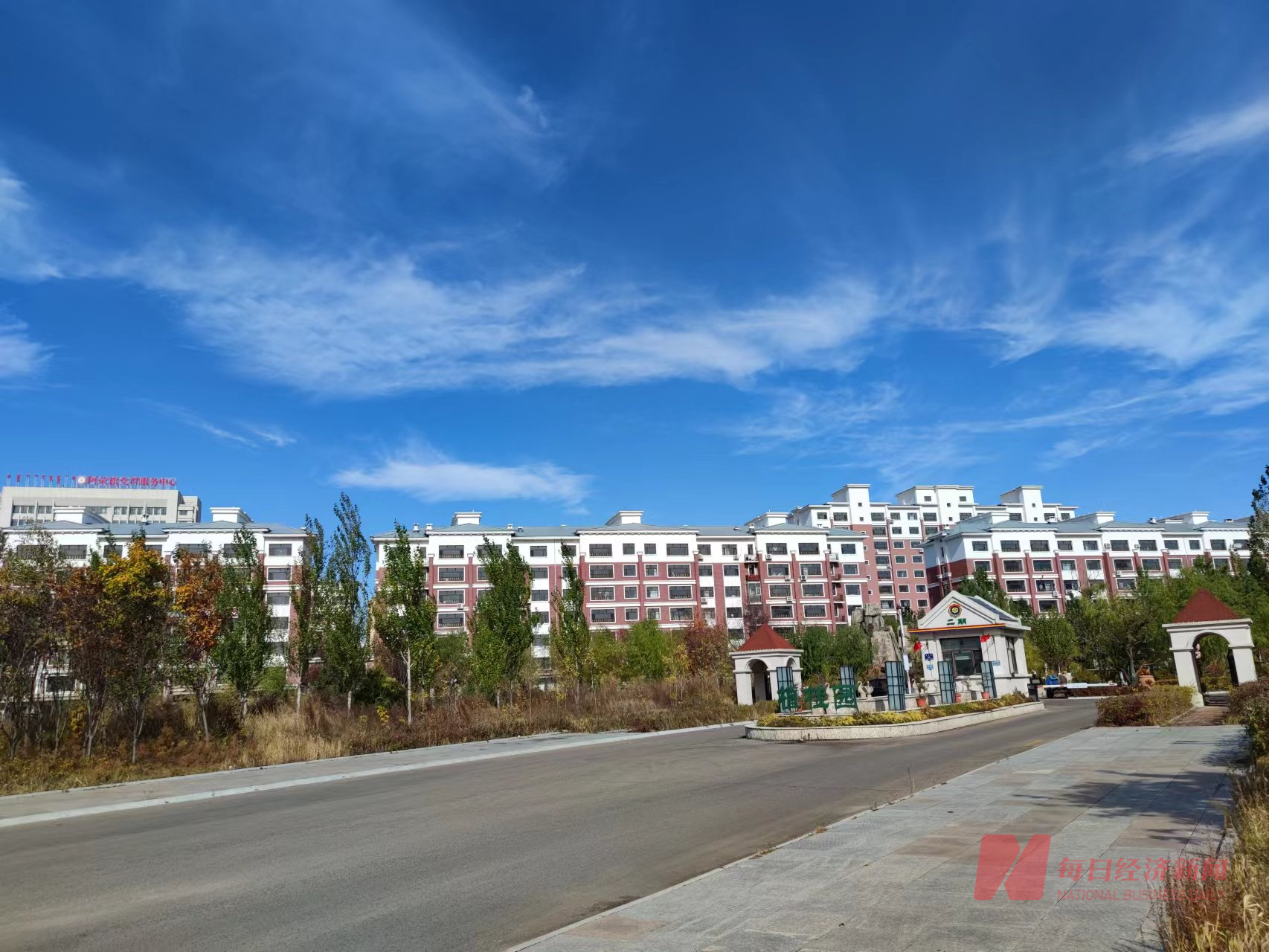 阿荣旗城区某楼盘项目 图片来源:每经记者 陈荣浩 摄