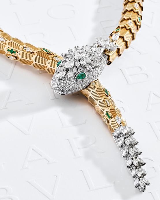 宝格丽serpenti高级珠宝系列项链和serpenti系列手镯