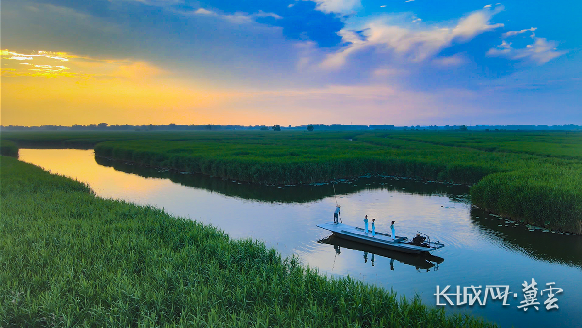 航拍白洋淀.长城网·冀云客户端记者&nbsp;马宁 摄