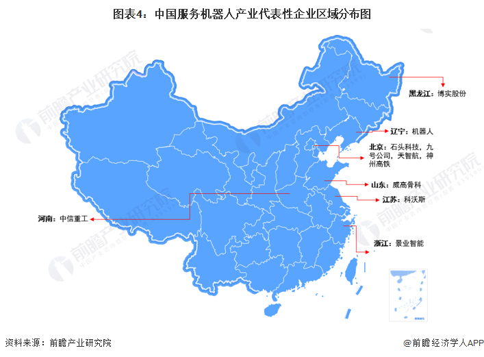【干货】中国服务机器人行业产业链全景梳理及区域热力地图|机器人