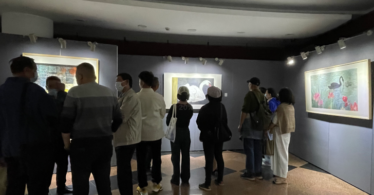 　　首届“第一坊金逸奖”提名者杨佴旻专场拍卖预展现场