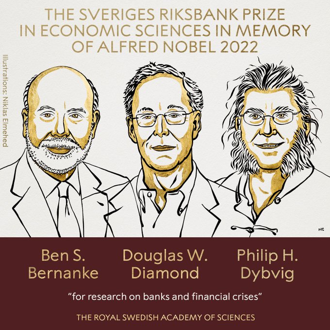又是美国人！诺贝尔经济学奖揭晓，美联储前主席等三位经济学家获奖