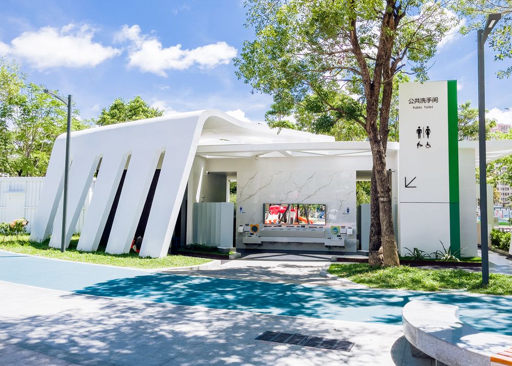 深圳市宝安区桥头社区公园公厕焕然一新.