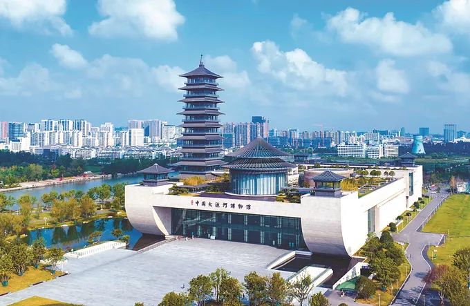 扬州市运河三湾公园内的中国大运河博物馆。刘成龙 摄