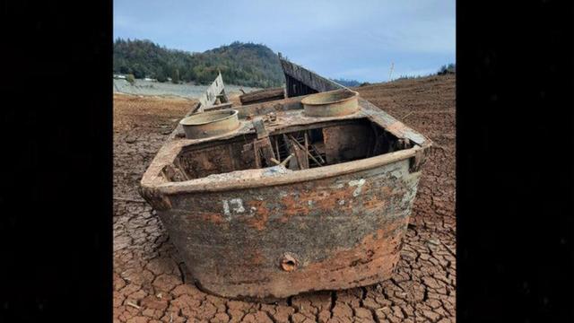 美军二战“幽灵船”因干旱重现人世 沉湖原因至今是谜
