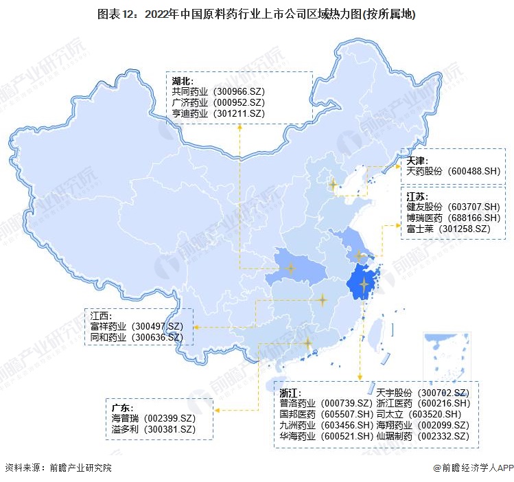 注：颜色越深代表企业数量越多。