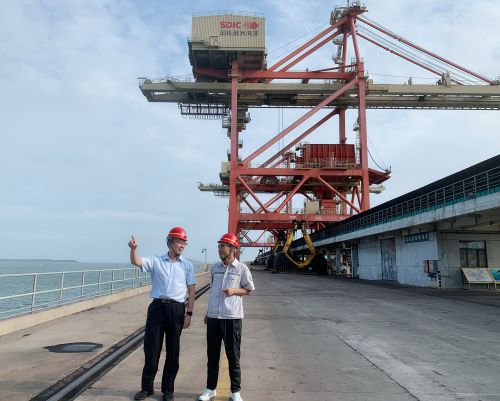 建行工作人员走访国投湄洲湾港口有限公司，对接金融需求