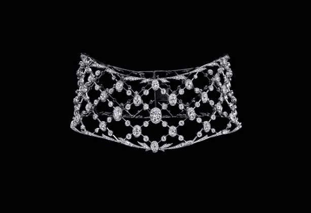 　　古董作品：CHAUMET罗昂贴颈项链，1906年