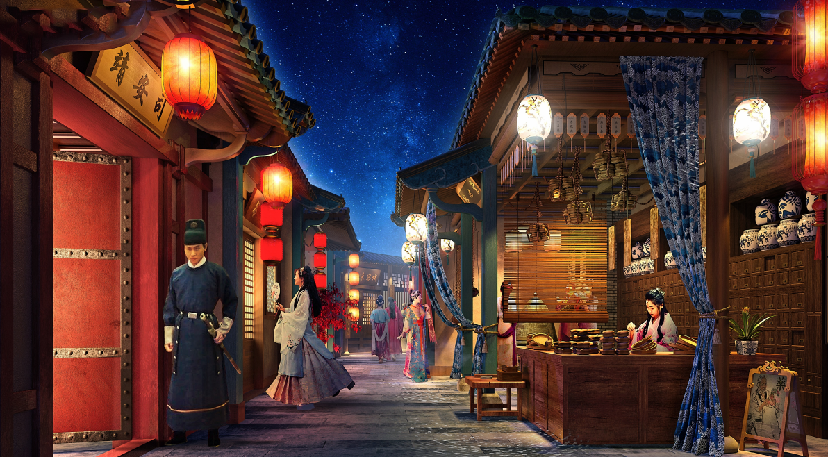 《梦回大唐·风起》核心场景效果图