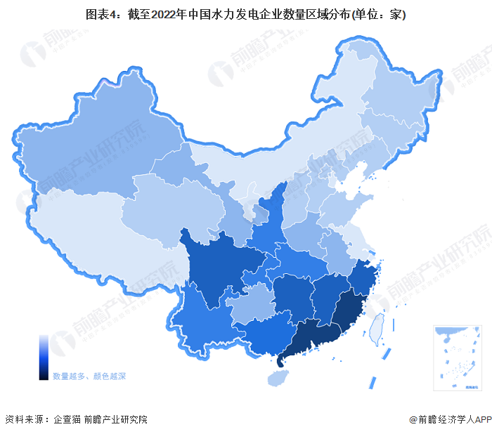 《2022年中国水力发电企业大数据全景图谱》(附企业数量,企业竞争