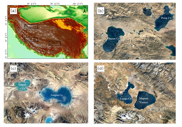 “湖泊”青藏高原典型气候区中尺度湖泊月变化特征