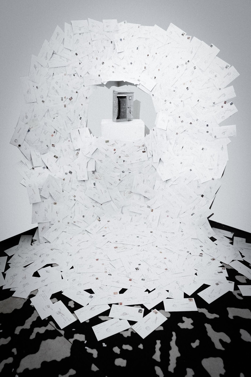 (mixed media painting - the furry 2 - 14"x 21" - 2018 exhibited