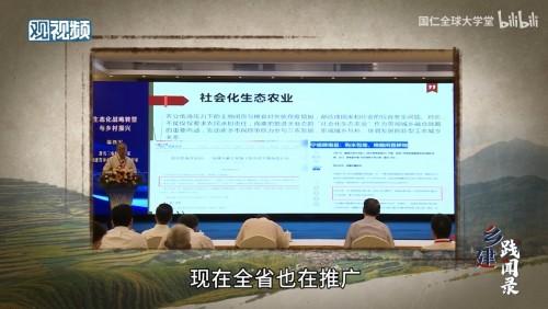 　　温铁军的网络授课视频截图 / 图源网络