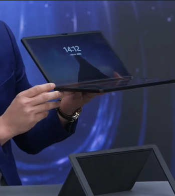 的是：经典小红点设计回归新一代ThinkPad X1 Fold折叠屏笔记本来了